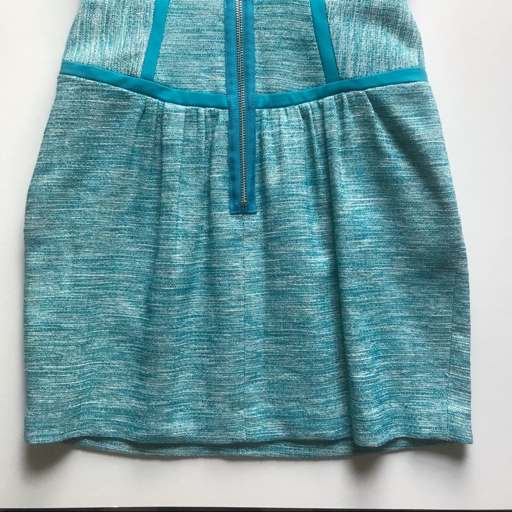 Milly Jamie dress in aqua tweed - Picture 4 of 15